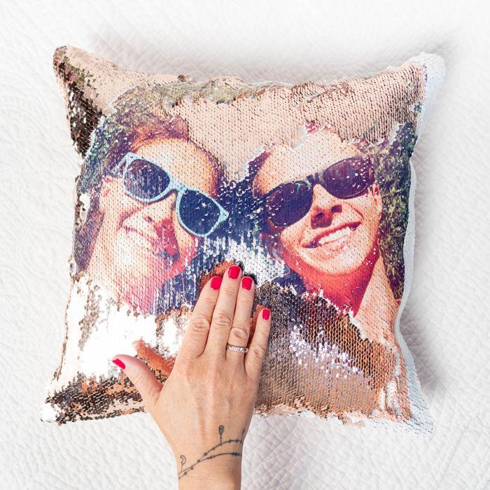 Cuscino Paillettes Personalizzato con Foto - MyDigitalPrint