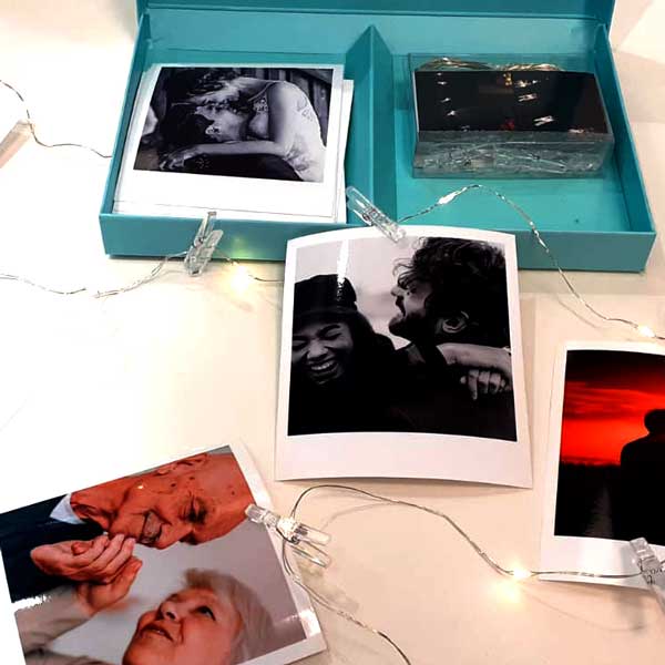 Box Regalo Polaroid con luci