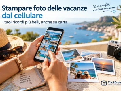Stampare foto delle vacanze dal cellulare con Click & Dreen