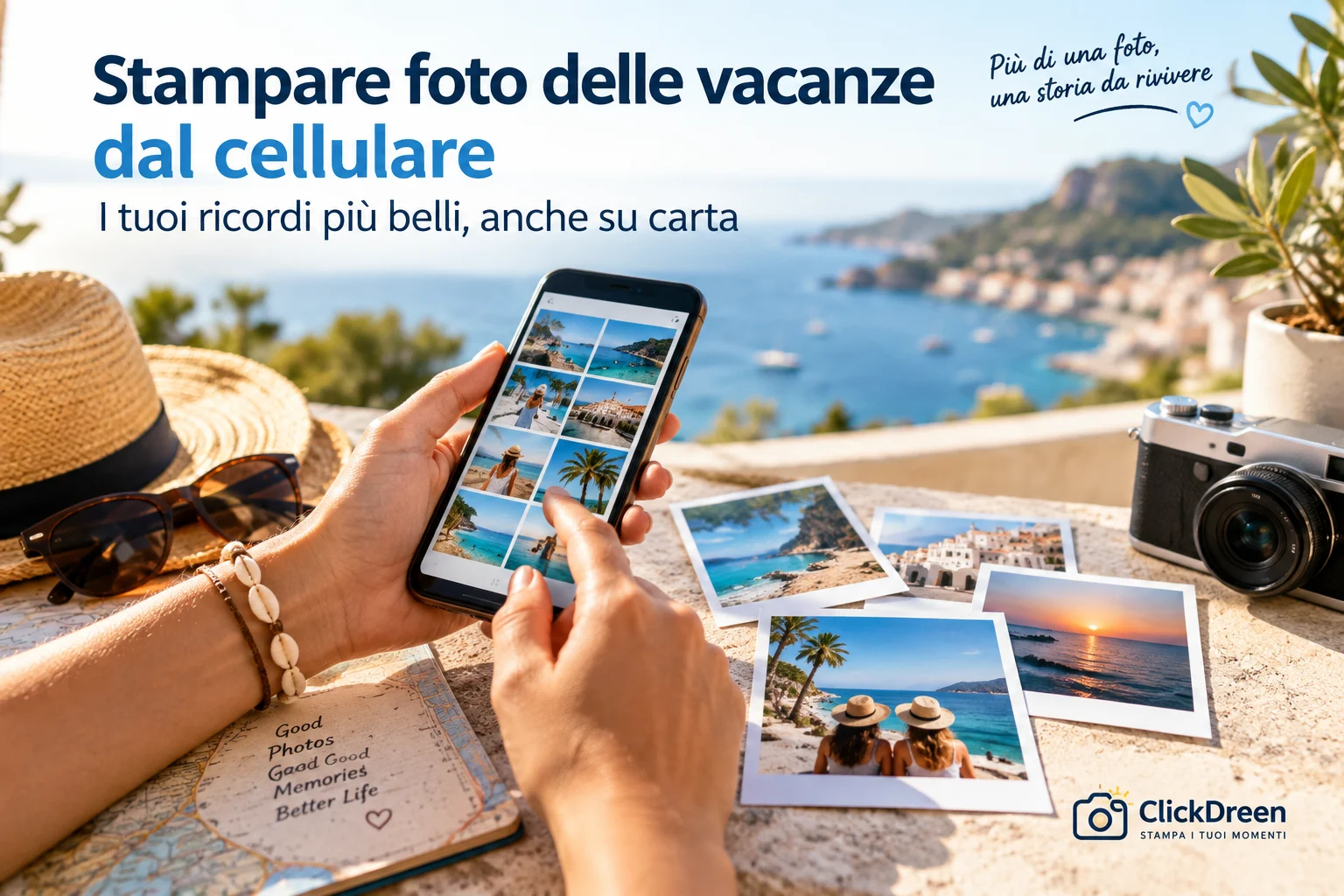 Stampare foto delle vacanze dal cellulare con Click & Dreen